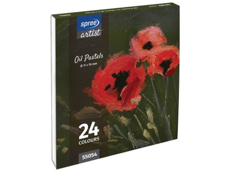 Pastel al oleo suave,  24 colores